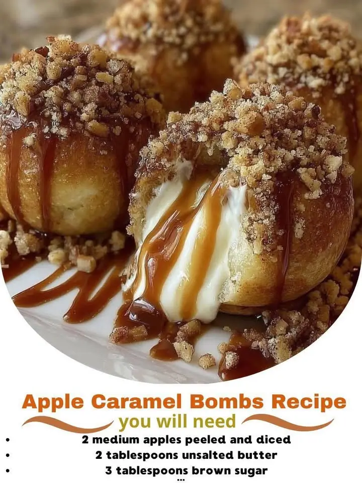 Apple Caramel Bombs Recipe