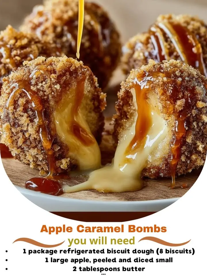 Apple Caramel Bombs