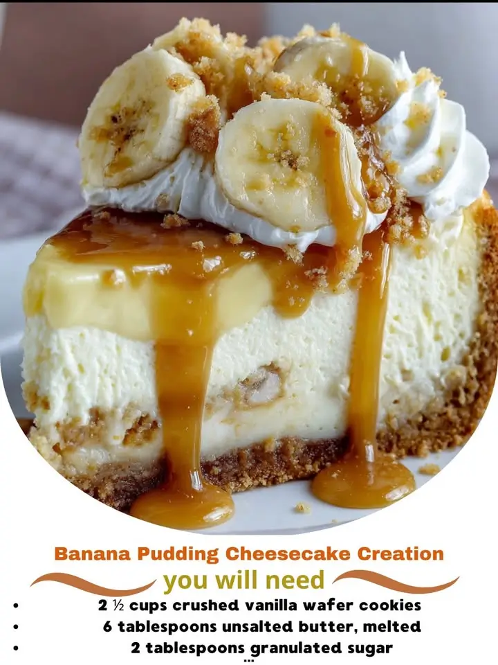 Banana Pudding Cheesecake Creation