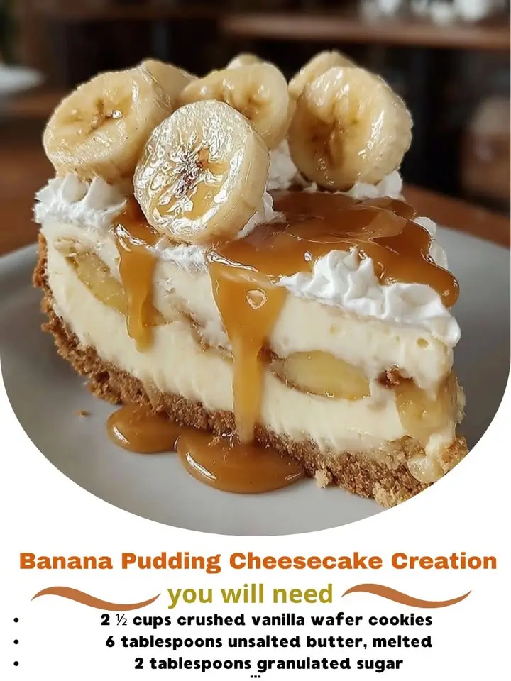 Banana Pudding Cheesecake Creation