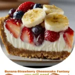 Banana-Strawberry Cheesecake Fantasy