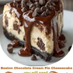 Boston Chocolate Cream Pie Cheesecake