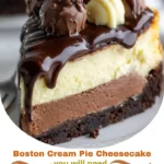 Boston Cream Pie Cheesecake