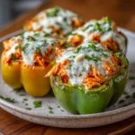 Buffalo Chicken Stuffed Peppers