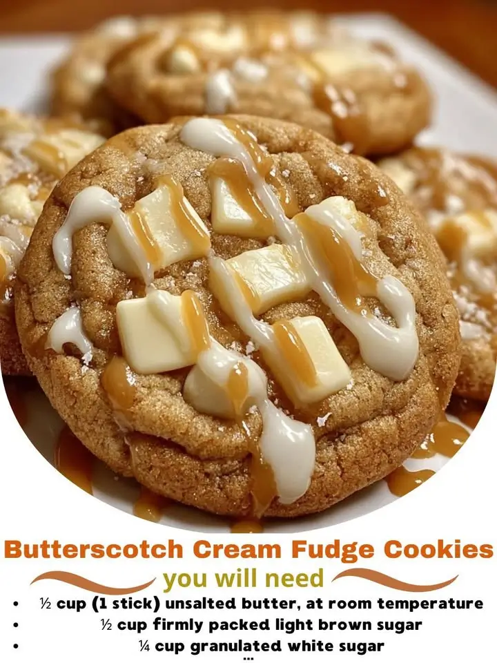 Butterscotch Cream Fudge Cookies