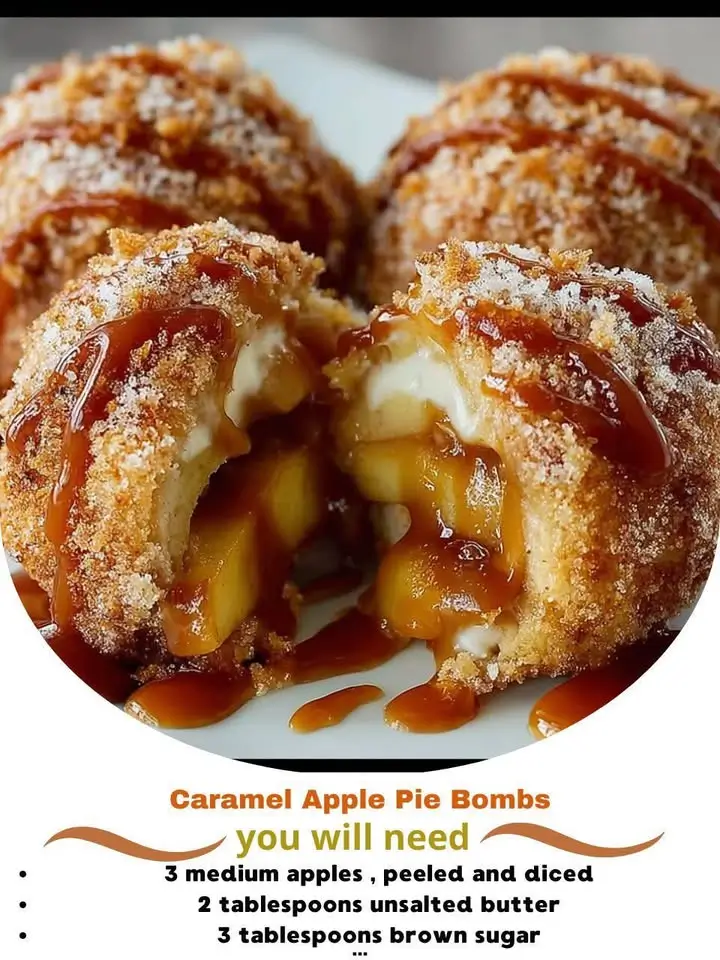 Caramel Apple Pie Bombs