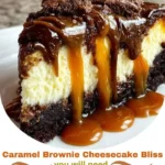 Caramel Brownie Cheesecake Bliss
