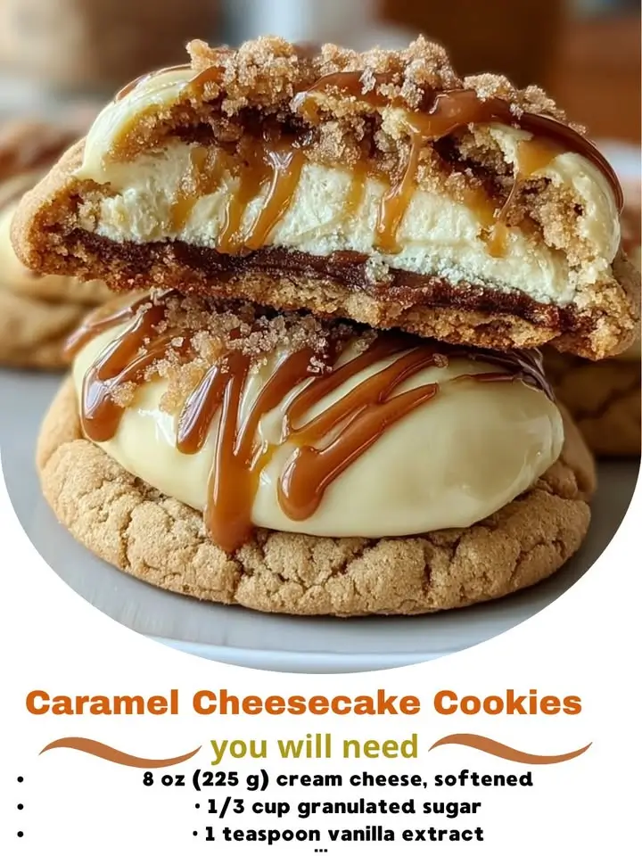 Caramel Cheesecake Cookies: A Bakery-Style Indulgence You Can Make at Home