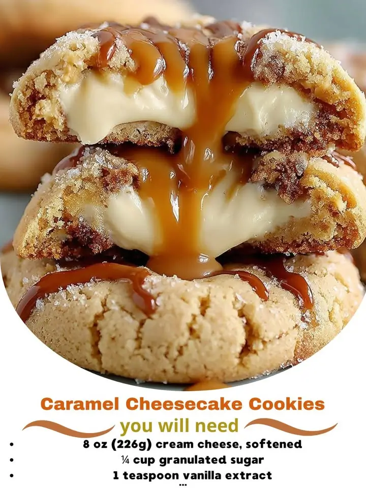 Caramel Cheesecake Cookies