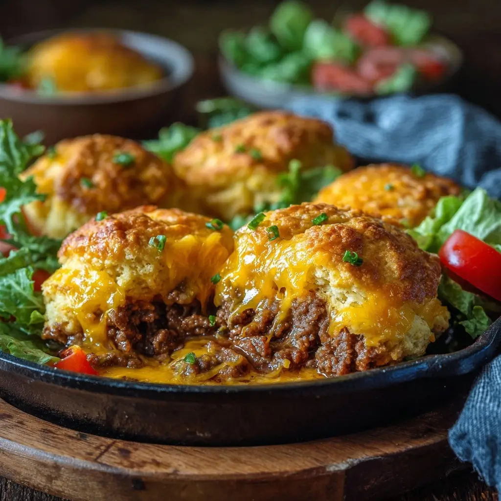 Cheeseburger Biscuit Bake