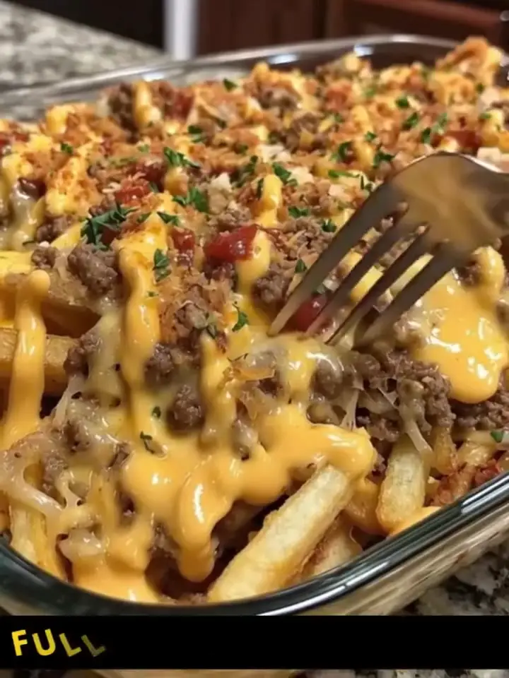Cheeseburger French Fry Bake
