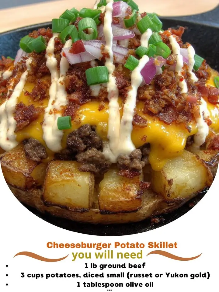 Cheeseburger Potato Skillet