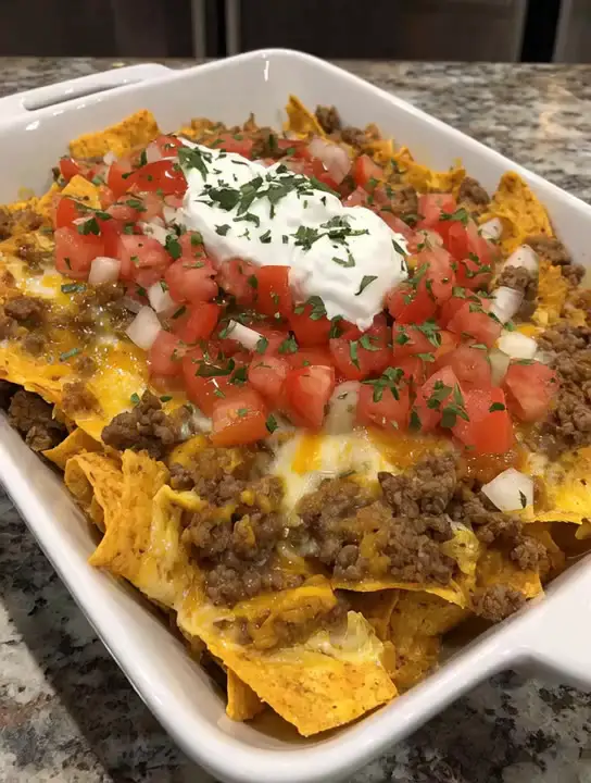 Cheesy Dorito Taco Casserole