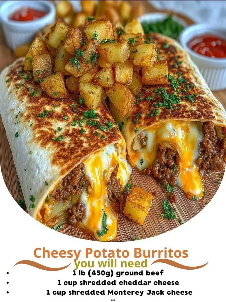 Cheesy Potato Burritos