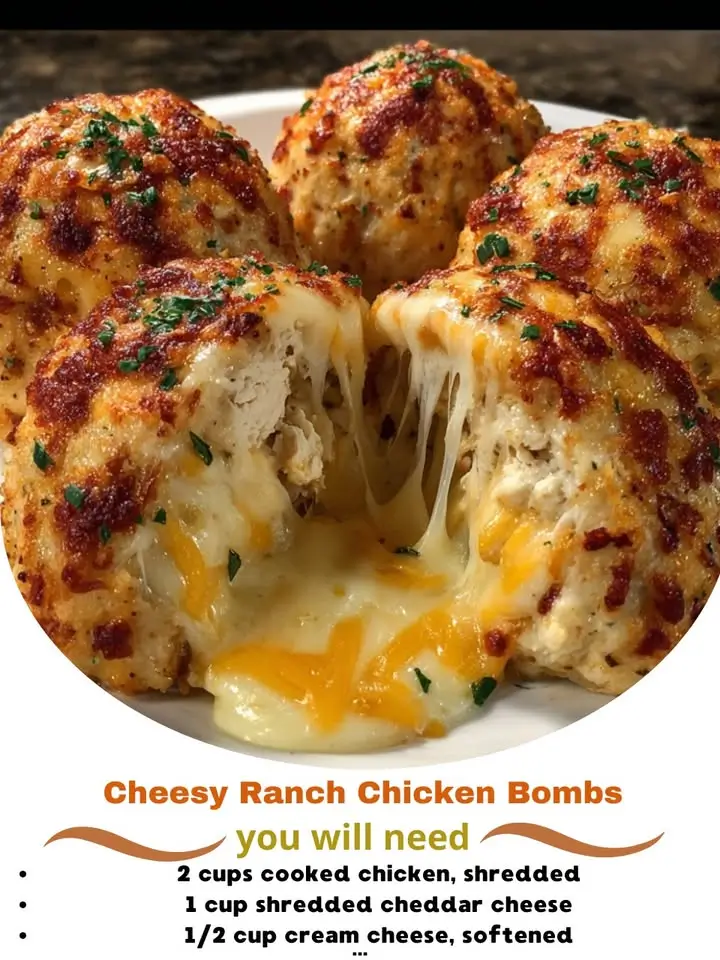 Cheesy Ranch Chicken Bombs