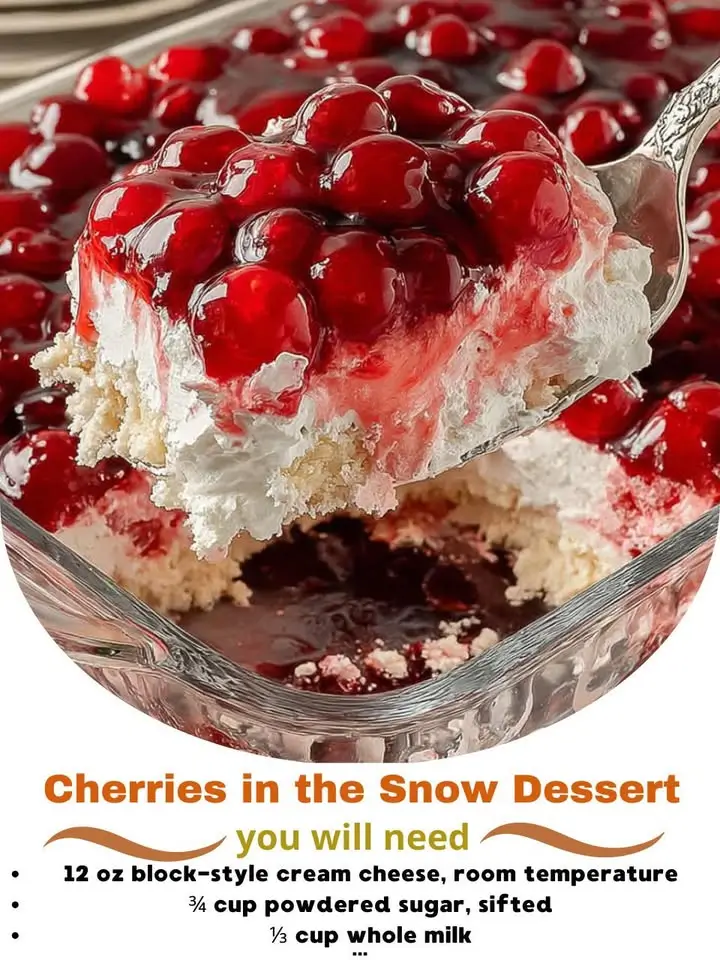 Cherries in the Snow Dessert: A Heavenly, Light, and Festive Holiday Treat