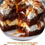 Chocolate Caramel Cream Cake