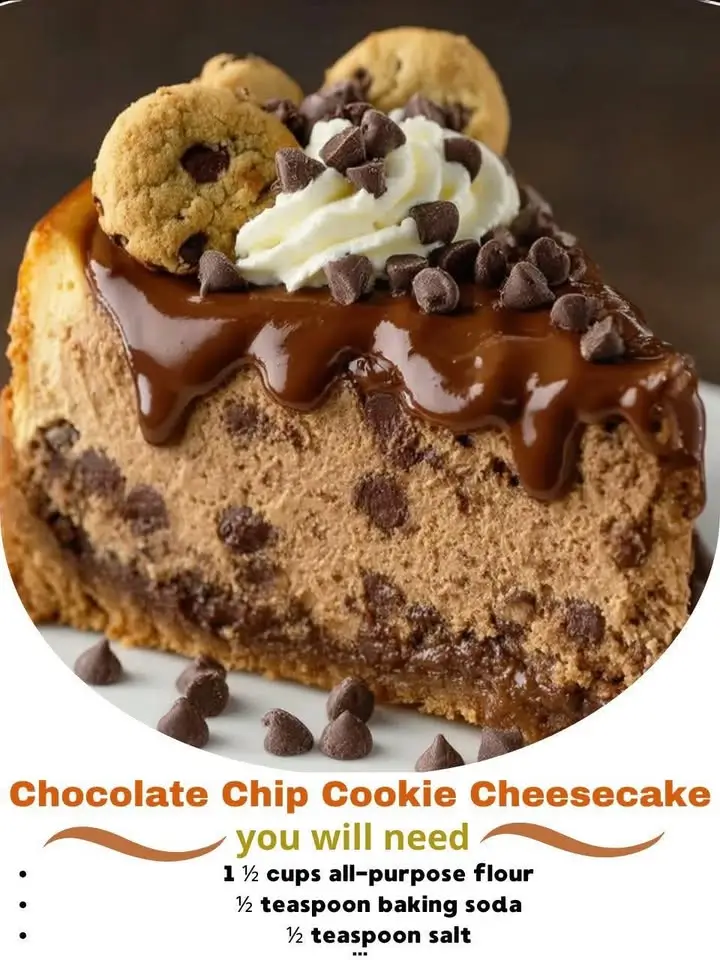 Chocolate Chip Cookie Cheesecake