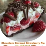 Chocolate Covered Strawberry Pie