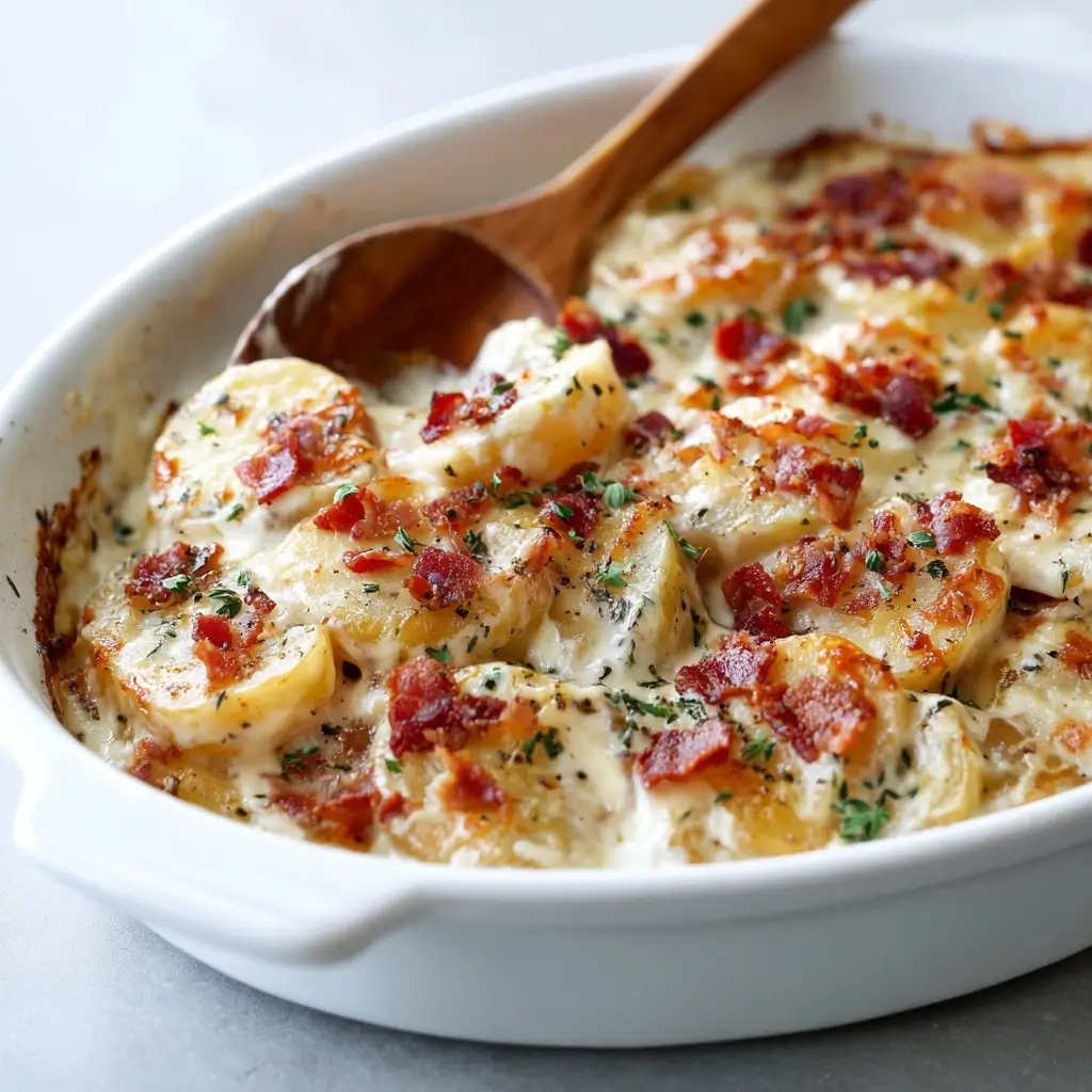 Creamy Bacon Ranch Potato Bake