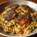 Creamy Cajun Chicken Orzo