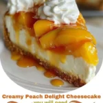 Creamy Peach Delight Cheesecake