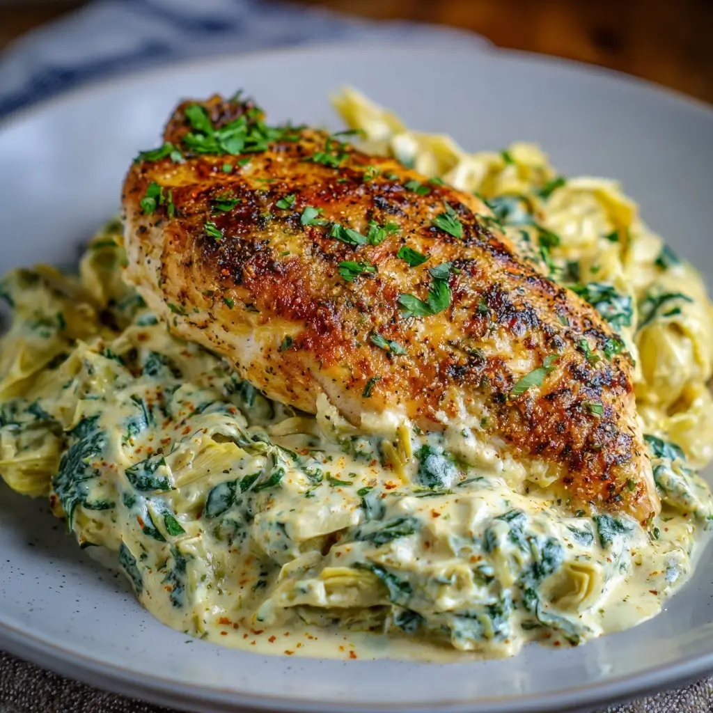Creamy Spinach Artichoke Chicken