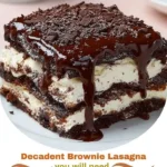 Decadent Brownie Lasagna
