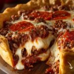 Deep-Dish Pizza Burger Pie