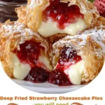 Deep Fried Strawberry Cheesecake Pies: