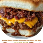 Double Bacon Bourbon Cheeseburger Sloppy Joe Melt