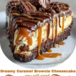 Dreamy Caramel Brownie Cheesecake