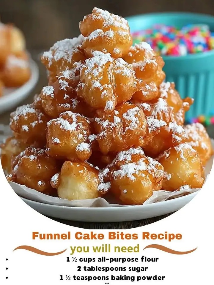 Funnel Cake Bites Recipe