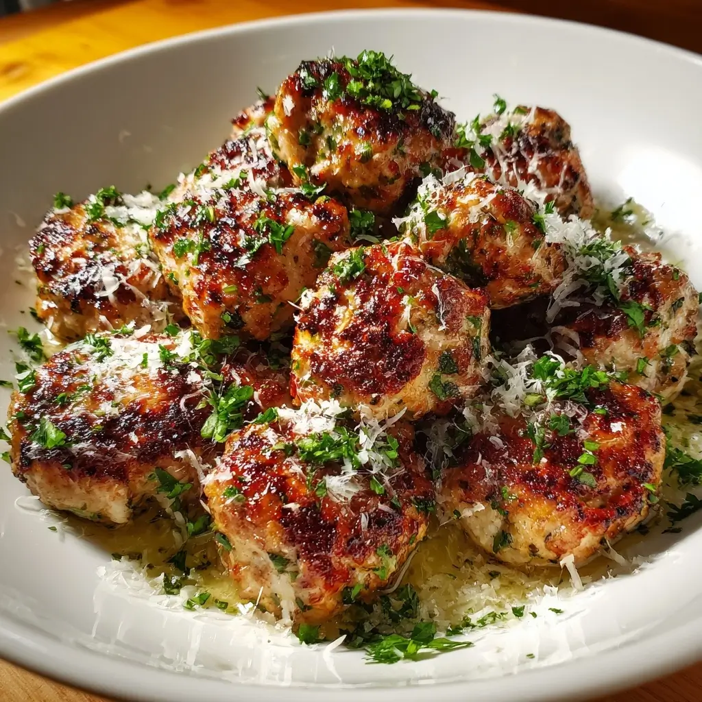 Garlic Butter Turkey Meatballs