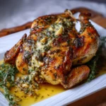 Garlic Herb Butter Roasted Chicken