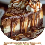 Gâteau au fromage au chocolat caramel