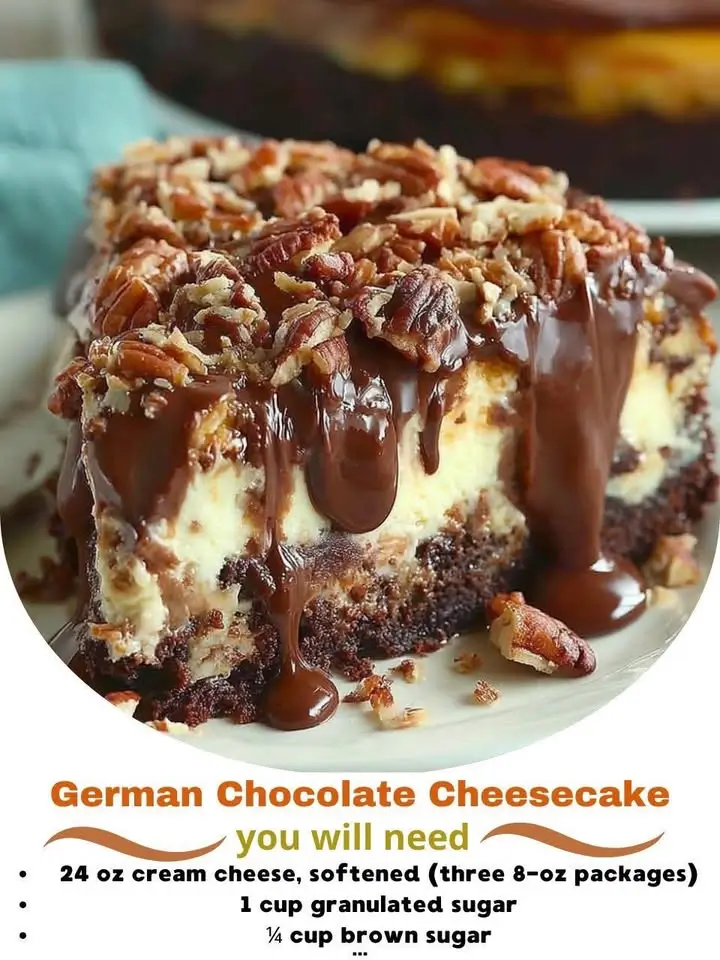 German Chocolate Cheesecake