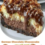 German Chocolate Cheesecake