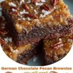 German Chocolate Pecan Brownies