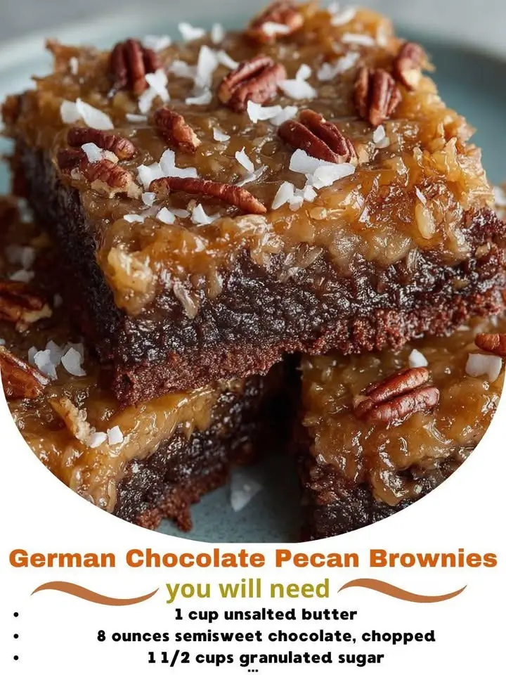 German Chocolate Pecan Brownies