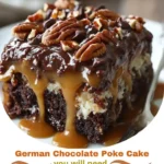 German Chocolate Poke Cake