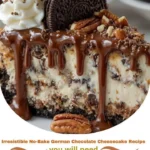 Irresistible No-Bake German Chocolate Cheesecake
