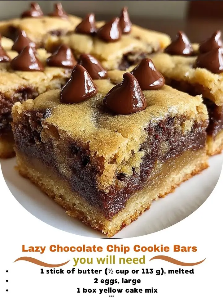 Lazy Chocolate Chip Cookie Bars: The Easiest Treat You’ll Ever Bake