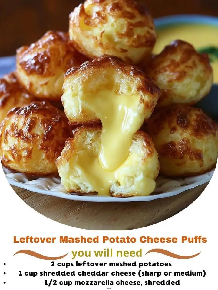 Leftover Mashed Potato Cheese Puffs Ingredients 2 cups leftover mashed potatoes (cold or room temperature)