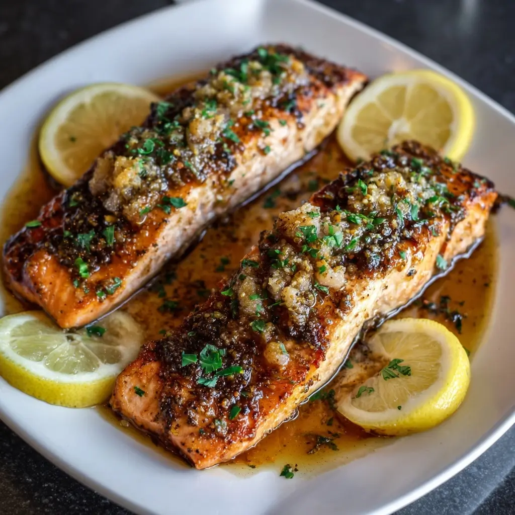 Lemon Brown Butter Salmon