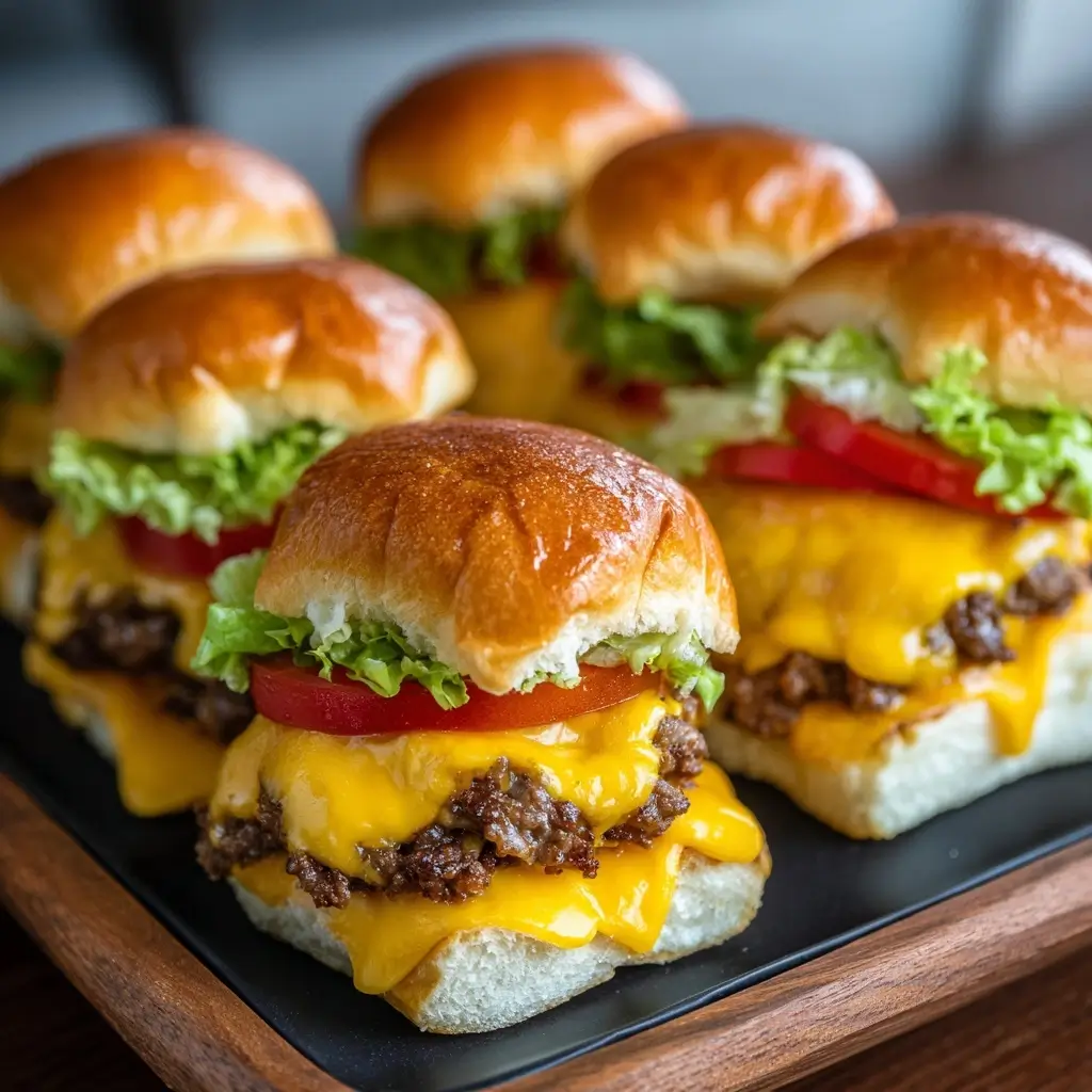 Loaded Cheeseburger Sliders
