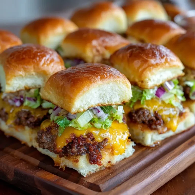 Loaded Cheeseburger Sliders