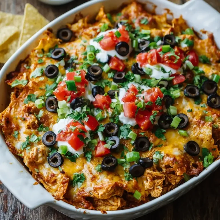 Loaded Nacho Chicken Casserole