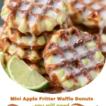 Mini Apple Fritter Waffle Donuts