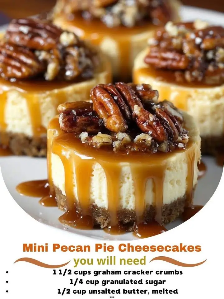 Mini Pecan Pie Cheesecakes